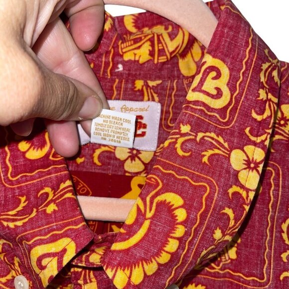 Reyn Spooner Vintage Mens Shirt Size 3XL Red USC Trojans Button Down Pure Cotton - Picture 8 of 9